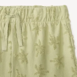 Ensemble 2 pièces t-shirt + short motifs palmiers pour bébé fille