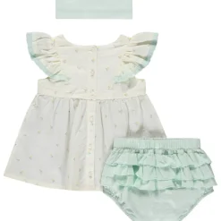 Ensemble 3 pièces tunique + bloomer + bandeau pour bébé fille