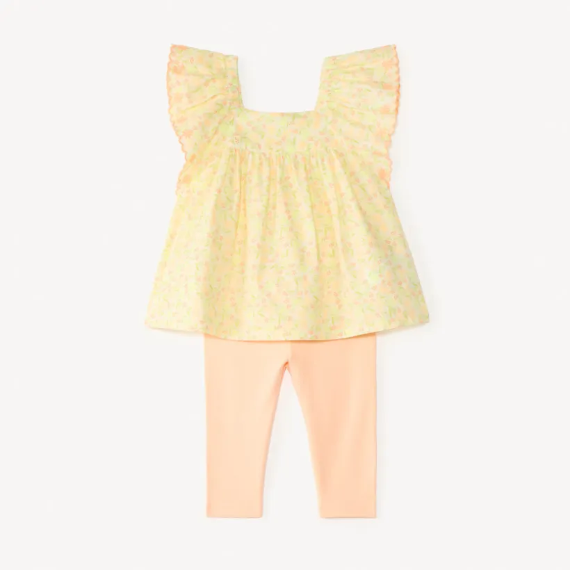 Ensemble 2 pièces tunique + legging pour bébé fille