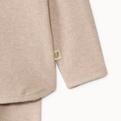 Ensemble 2 pièces uni en coupé-cousu pour bébé