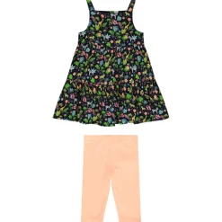 Ensemble robe à bretelles + corsaire pour bébé fille