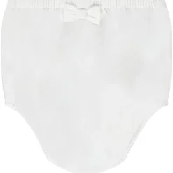 Ensemble robe de cérémonie en tulle brodé + bloomer pour bébé fille