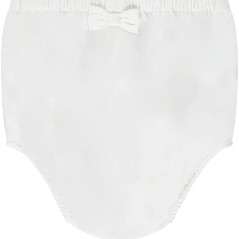 Ensemble robe de cérémonie en tulle brodé + bloomer pour bébé fille