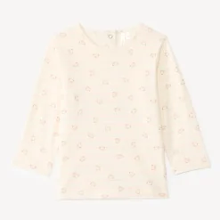 Ensemble salopette et t-shirt manches longues motifs ourson pour bébé fille