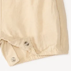 Ensemble salopette short + chemise col Claudine pour bébé garçon