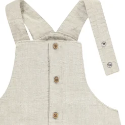 Ensemble salopette + t-shirt imprimé palmier pour bébé garçon