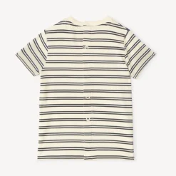 Ensemble salopette + t-shirt marinière pour bébé garçon