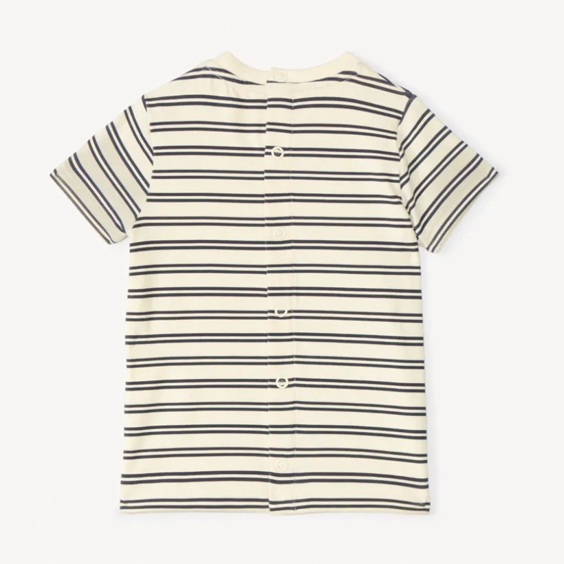 Ensemble salopette + t-shirt marinière pour bébé garçon