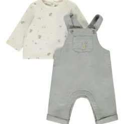 Ensemble salopette + t-shirt manches longues dragon pour bébé garçon