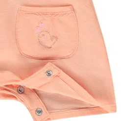 Ensemble salopette uni + t-shirt imprimé fantaisie pour bébé fille