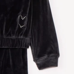 Ensemble sweat à capuche + jogging en velours pour fille
