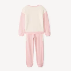 Ensemble sweat colorblock fantaisie + jogging pour fille