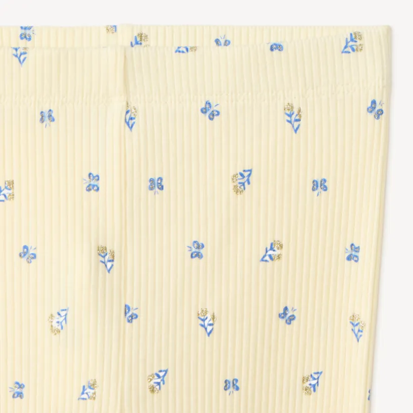 Ensemble sweat + legging print papillons avec sequins pour bébé fille