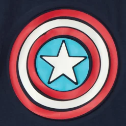Ensemble t-shirt + bermuda Captain America Marvel pour garçon