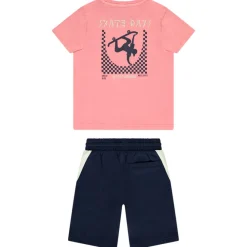 Ensemble t-shirt manches courtes printé + short pour garçon
