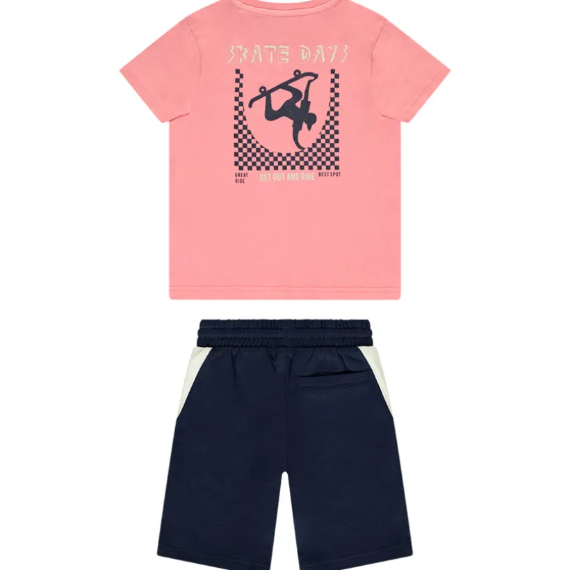 Ensemble t-shirt manches courtes printé + short pour garçon