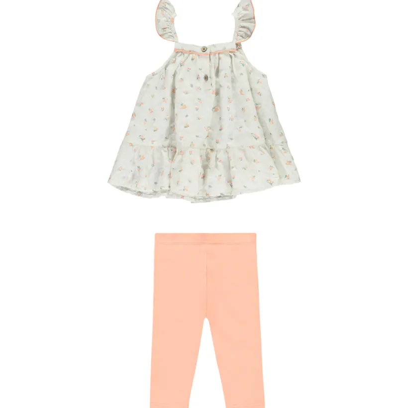Ensemble tunique + caleçon long fantaisie pour bébé fille