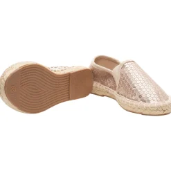 Espadrilles à sequins roses