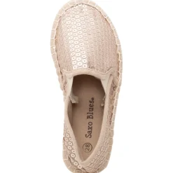 Espadrilles à sequins roses