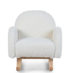 Fauteuil à bascule pour enfant Teddy - Blanc