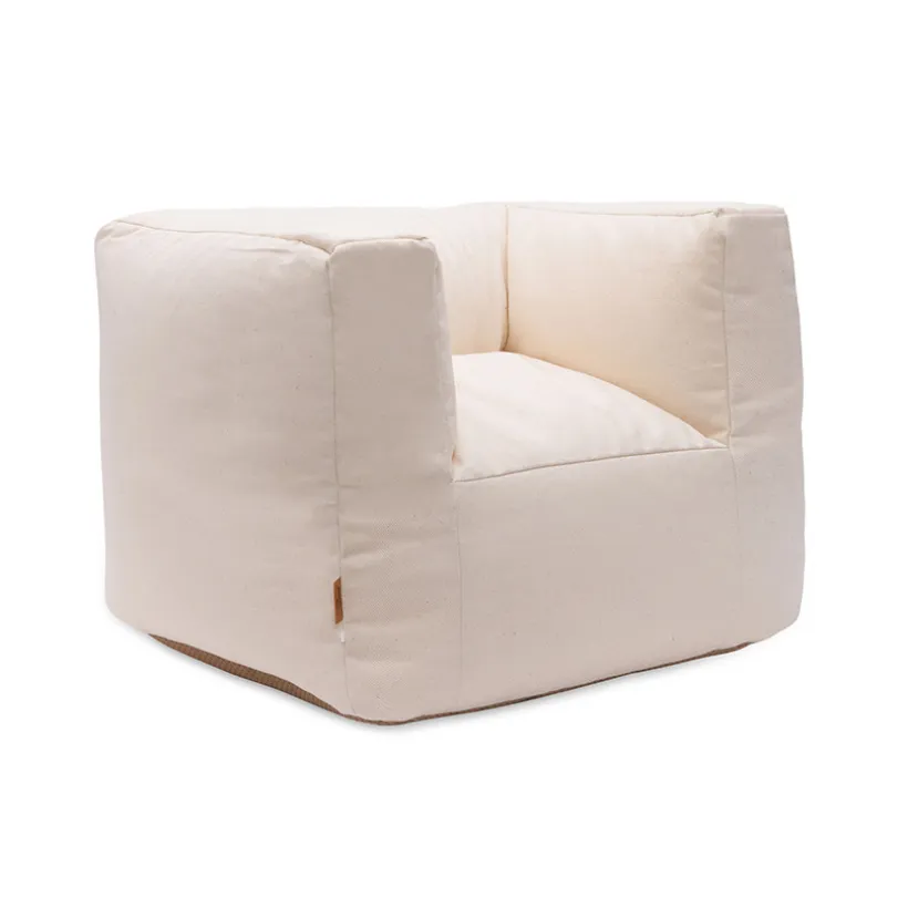 Fauteuil pour enfant en twill natural