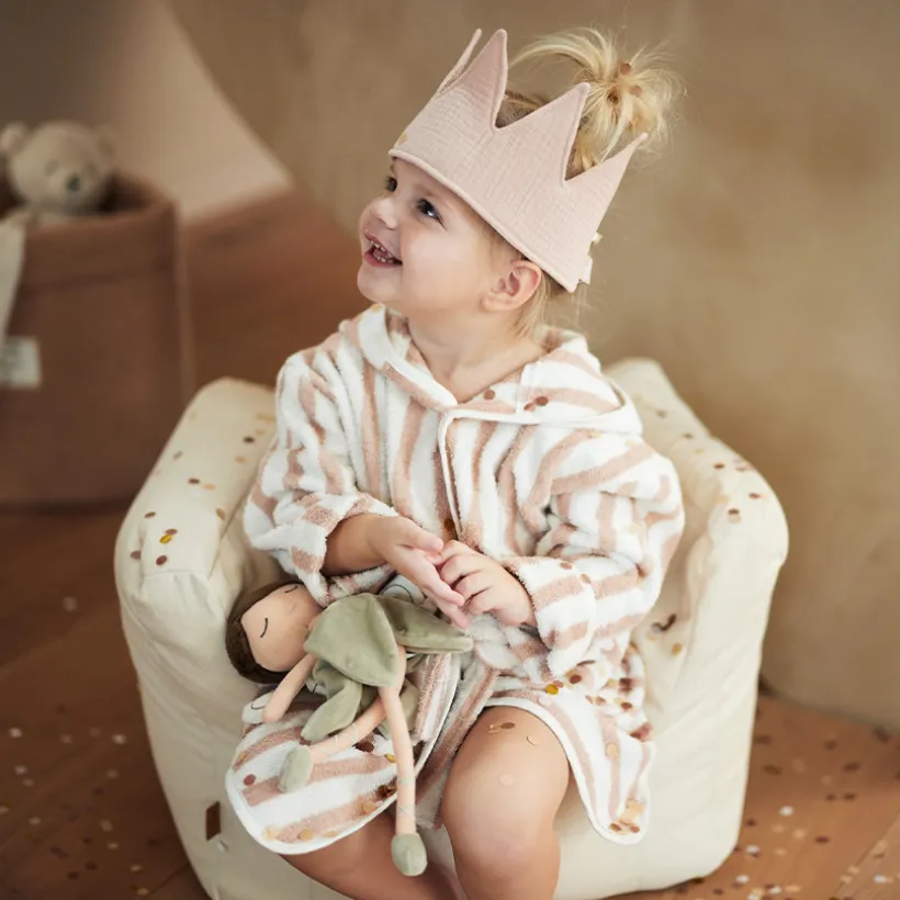 Fauteuil pour enfant en twill natural
