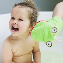 Gant de toilette grenouille