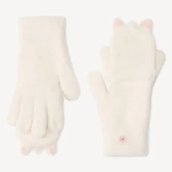 Gants 2 en 1 Licorne effet fourrure pour fille