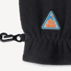 Gants en micropolaire avec badge ski pour garçon