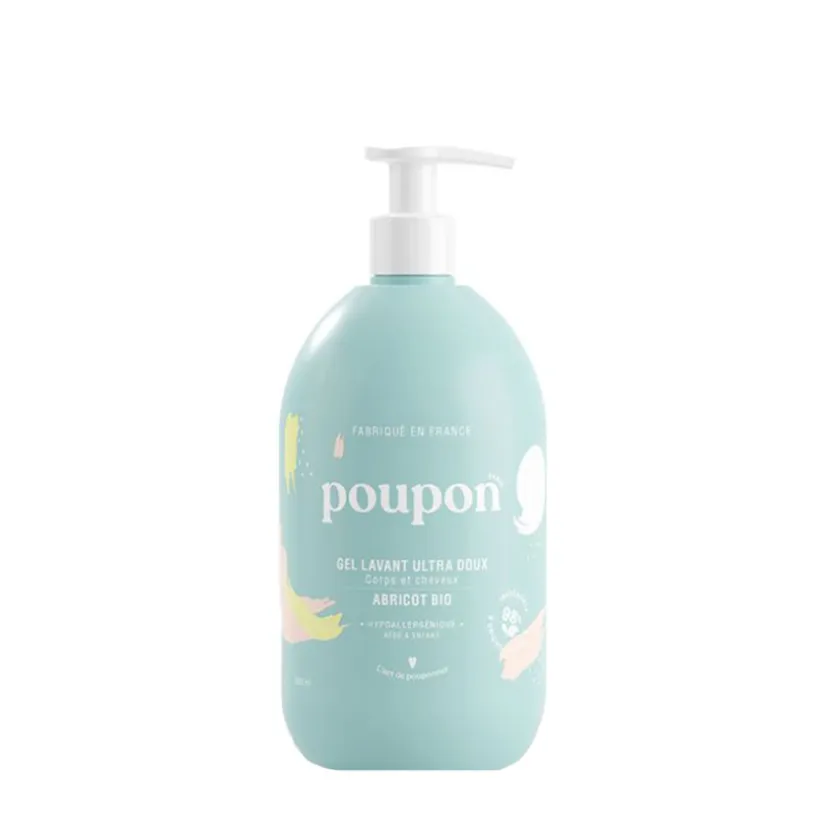 Gel lavant corps et cheveux à l'extrait d'abricot - 500 ml