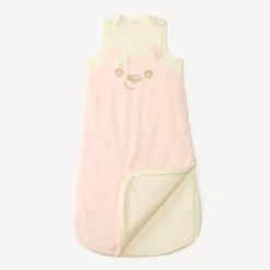 Gigoteuse en velours avec manches amovibles broderie ourson TOG 3 pour bébé fille