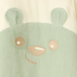 Gigoteuse en velours avec manches amovibles broderie ourson TOG 3 pour bébé garçon