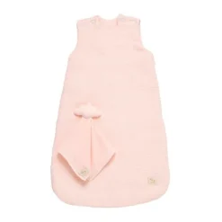 Gigoteuse ouatinée en gaze 0-6M TOG 2 + doudou mouchoir pétale