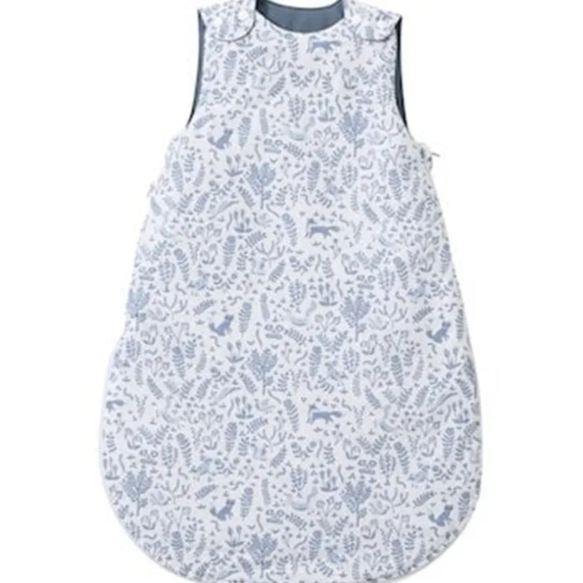 Gigoteuse sans manches - Blanc/bleu - Forêt enchantée -0/6mois
