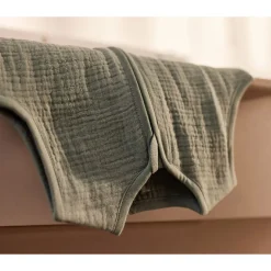 Gigoteuse sans manches 110cm gaze de coton Sea Green