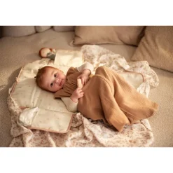 Gigoteuse sans manches 70cm gaze de coton Biscuit