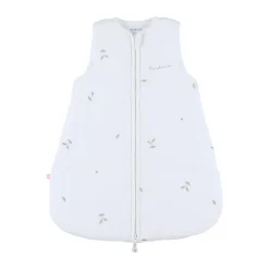 Gigoteuse sans manches 50cm TOG 2 en mousseline brodée blanc