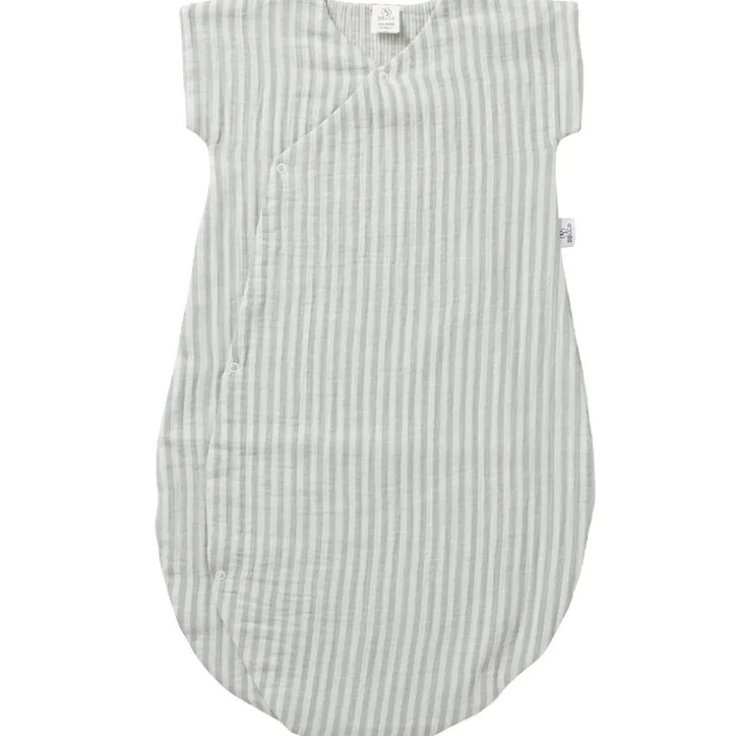 Gigoteuse sans manches d'été - écru/vert de gris - Soft Stripes - 0-6mois