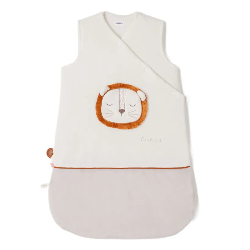 Gigoteuse sans manches en veloudoux Babou 50 cm bicolore