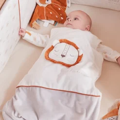 Gigoteuse sans manches en veloudoux Babou 50 cm bicolore