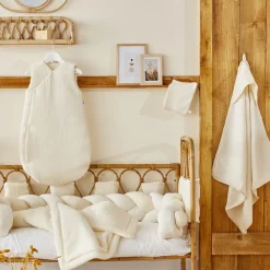 Gigoteuse sans manches kimono en gaze de coton 0-6M mousse de lait