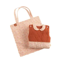 Gigoteuse sans manches ouatinée 0-6M - Terracotta Esmée