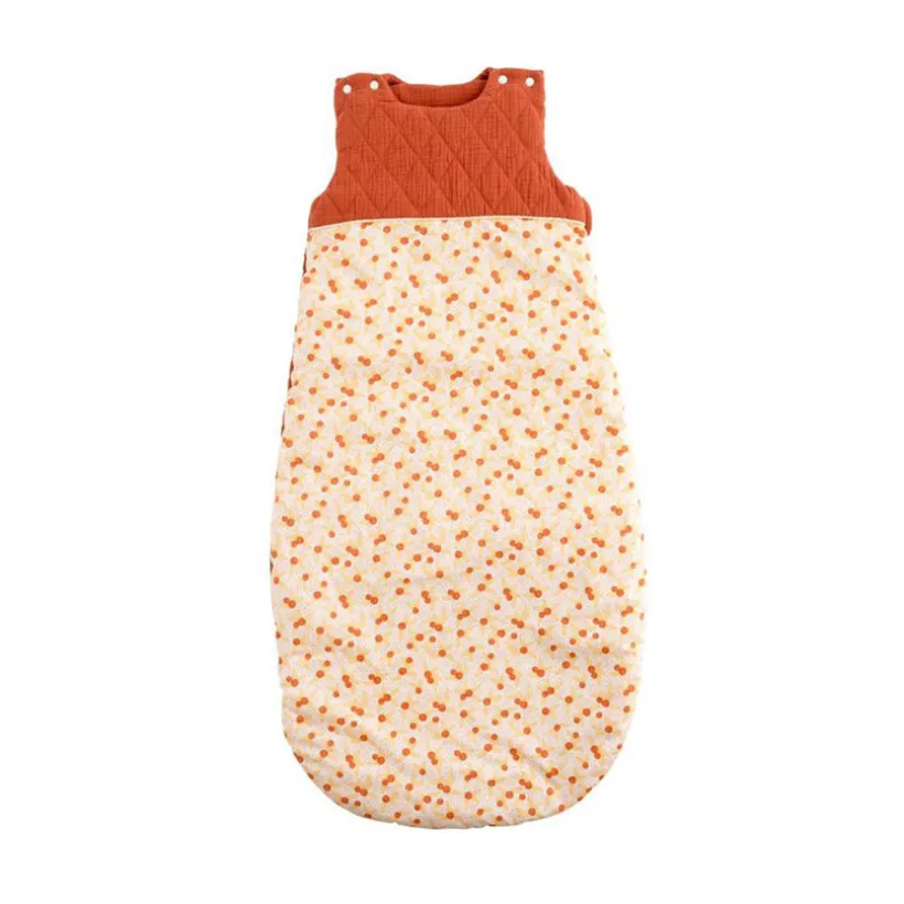 Gigoteuse sans manches ouatinée Esmée 6-24M - Terracotta
