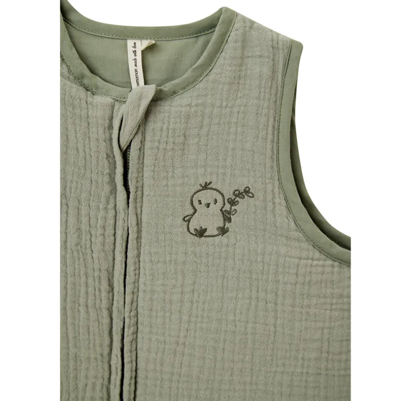 Gigoteuse TOG 2 broderie poussin en gaze de coton