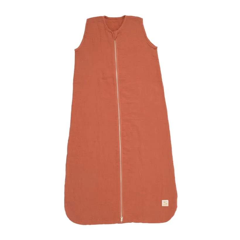 Gigoteuse été TOG 1 en double gaze 6-24M terracotta