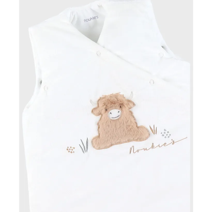 Gigoteuse veloudoux sans manches 70cm Fluffy Ecru