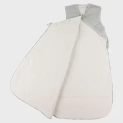 Gigoteuse veloudoux sans manches 100cm Flufy Sauge Ecru