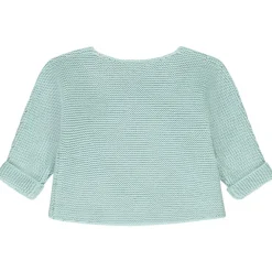 Gilet cache effet cœur uni en tricot pour bébé