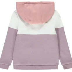 Gilet à capuche en molleton effet coloblock pour fille