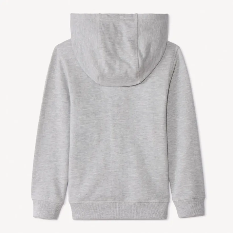 Gilet à capuche en molleton uni pour garçon